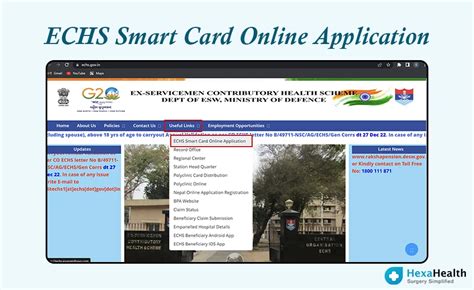 echs smart card form|echs smart card apply online.